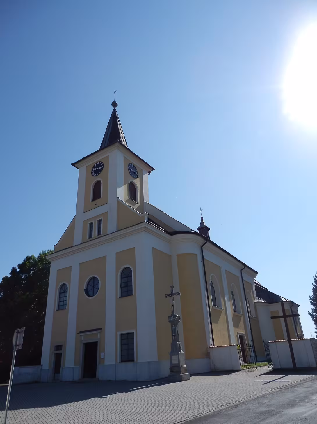 Dnešný pohľad – kostel Narození Panny Marie (Protivanov)