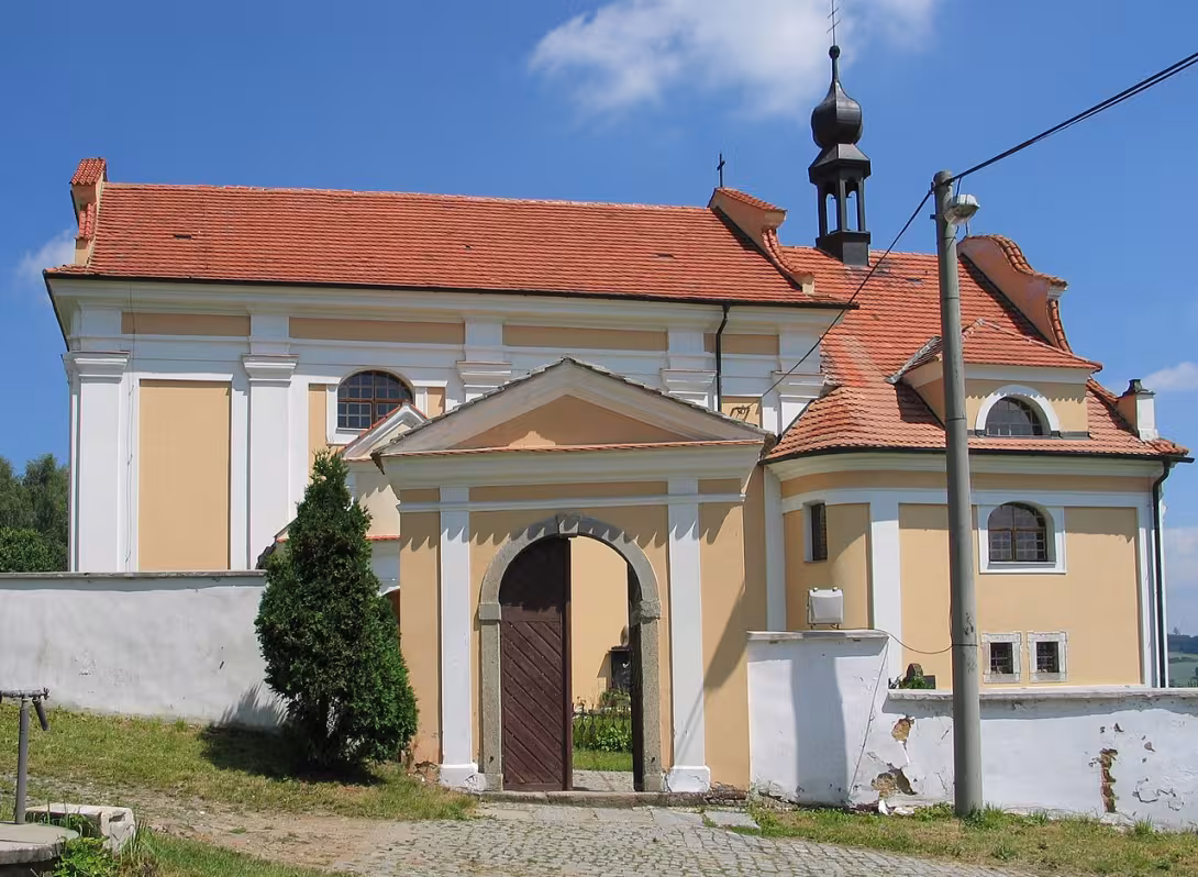 Dnešní pohled – kostel Narození Panny Marie (Kotouň)