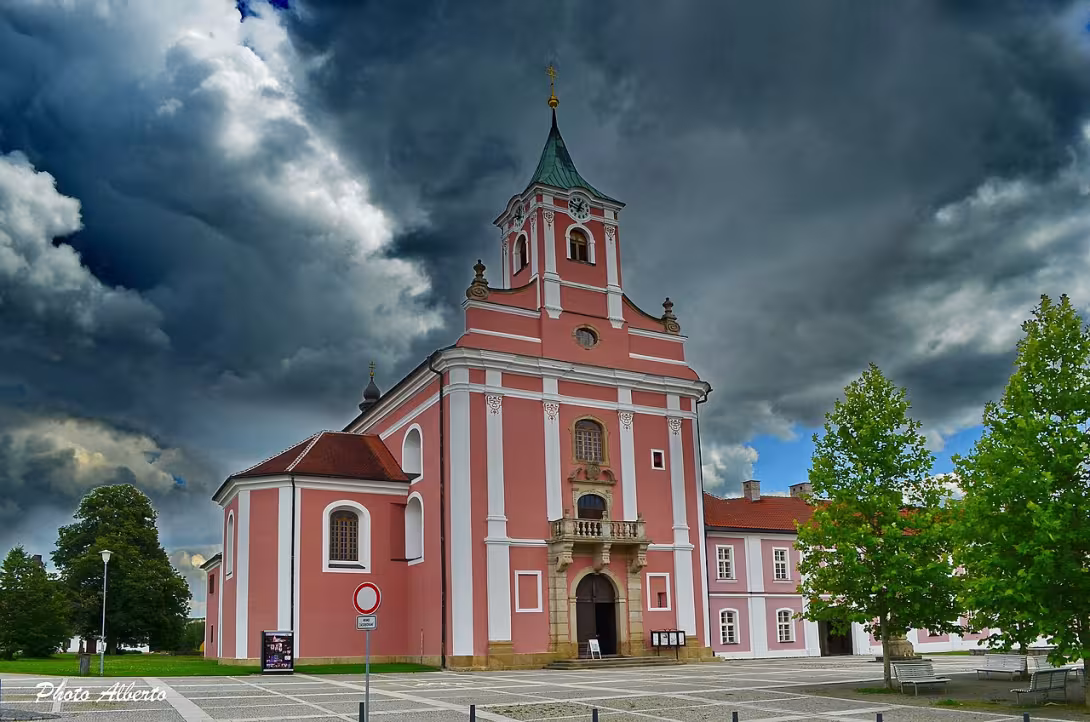 Dnešní pohled – kostel Narození Panny Marie ve Štípě