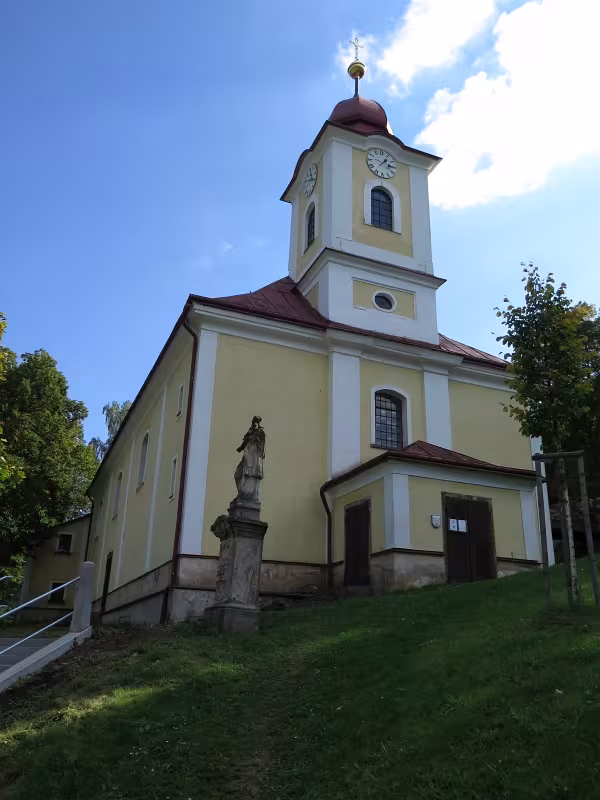 Today's view – kostel Nejsvětější Trojice (Velká Úpa)