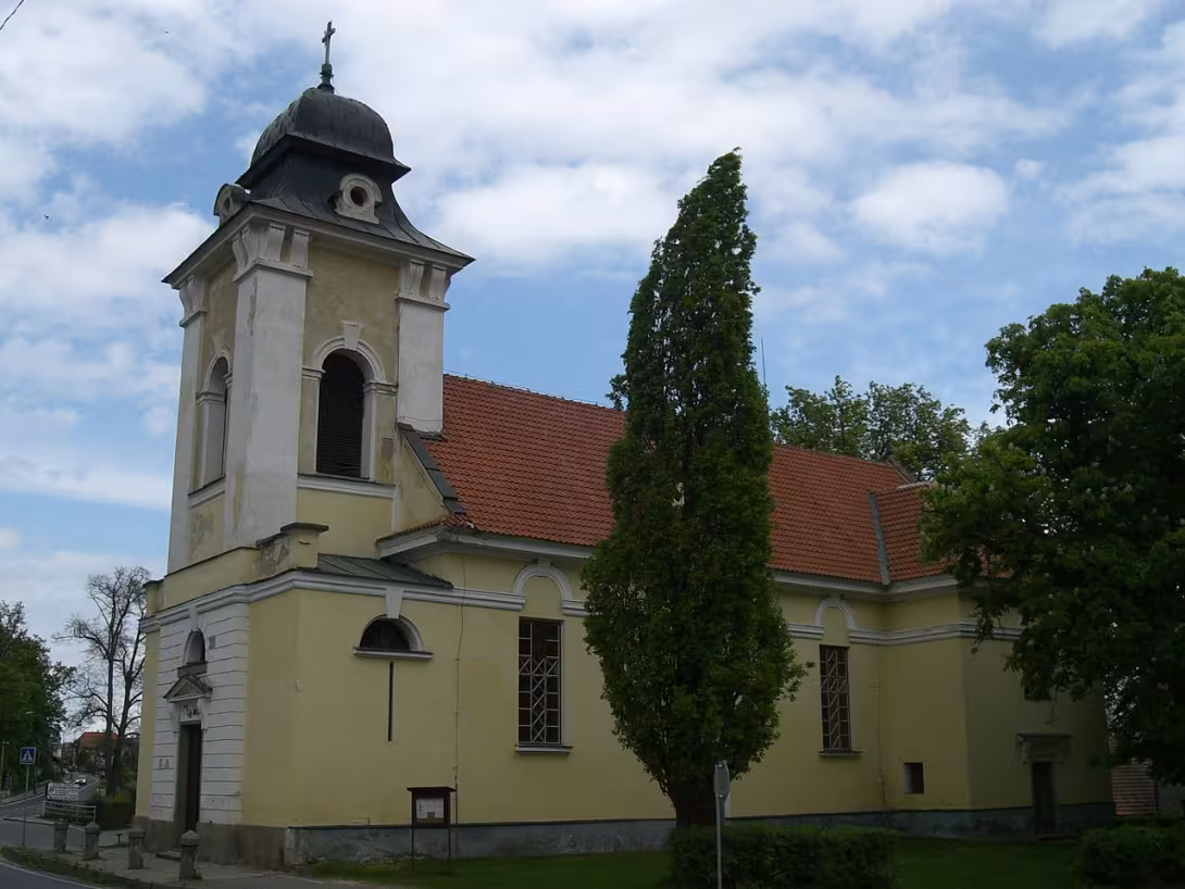 Dnešní pohled – kostel Nejsvětější Trojice (Čimelice)