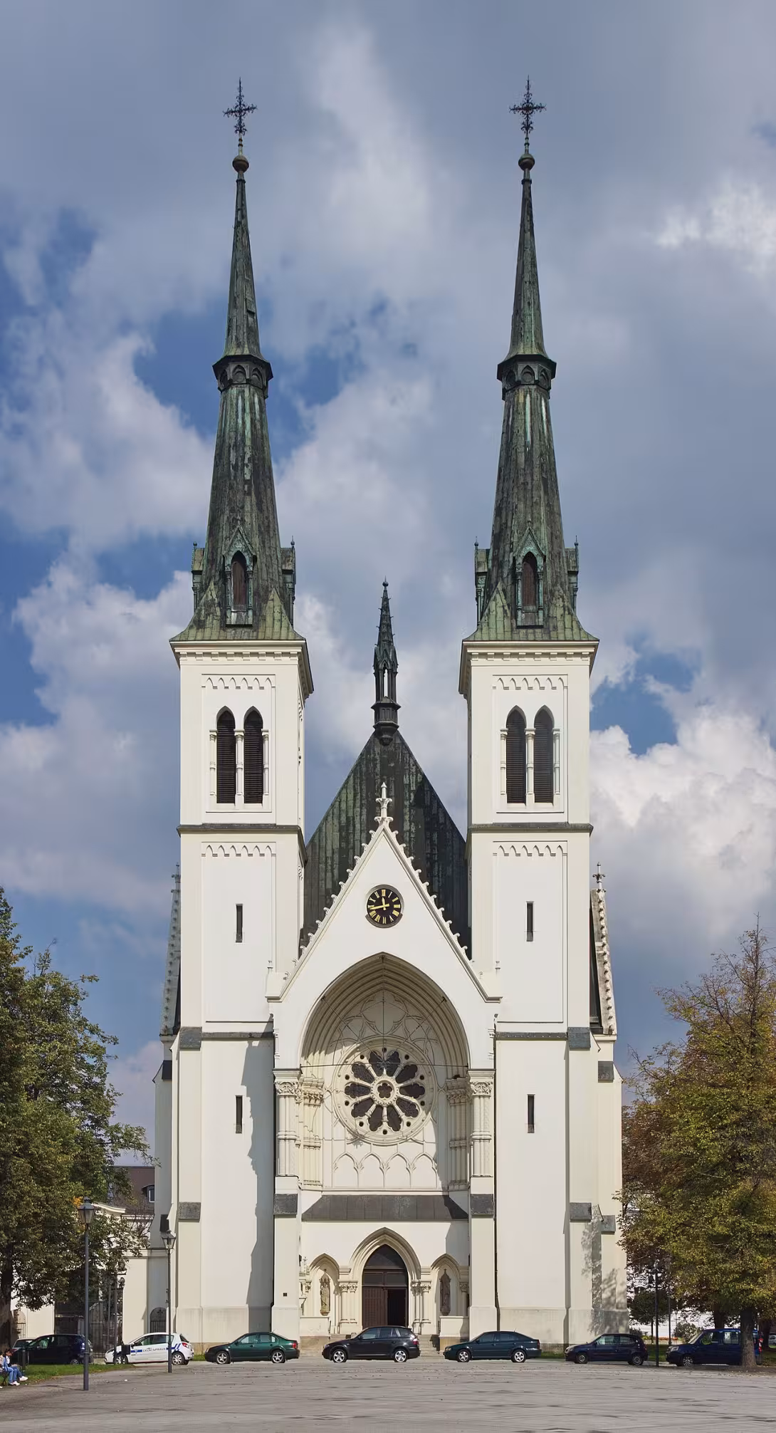 Dnešní pohled – kostel Neposkvrněného početí Panny Marie (Přívoz)