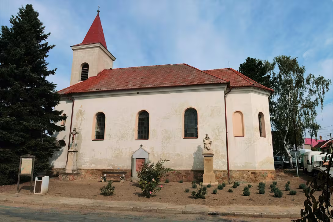 Dzisiejszy widok – kostel Panny Marie Bolestné (Kubšice)