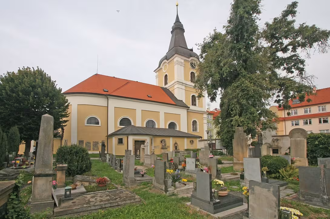 Dnešní pohled – kostel Panny Marie Bolestné de Sale