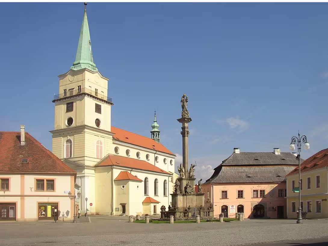 Dnešní pohled – kostel Panny Marie Sněžné v Rokycanech