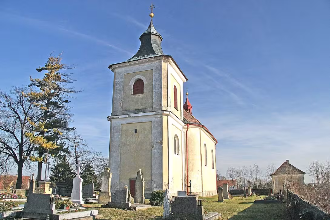Dzisiejszy widok – kostel Rozeslání svatých Apoštolů (Chotěšice)