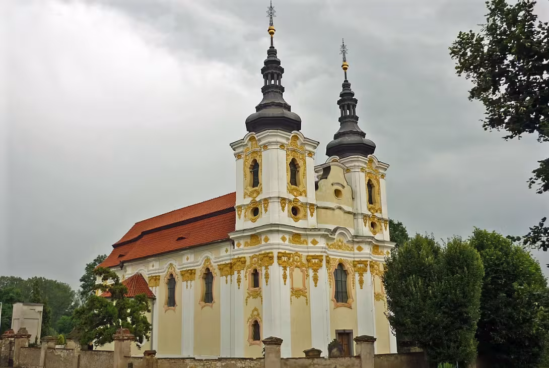 Dnešní pohled – kostel Všech svatých (Libočany)