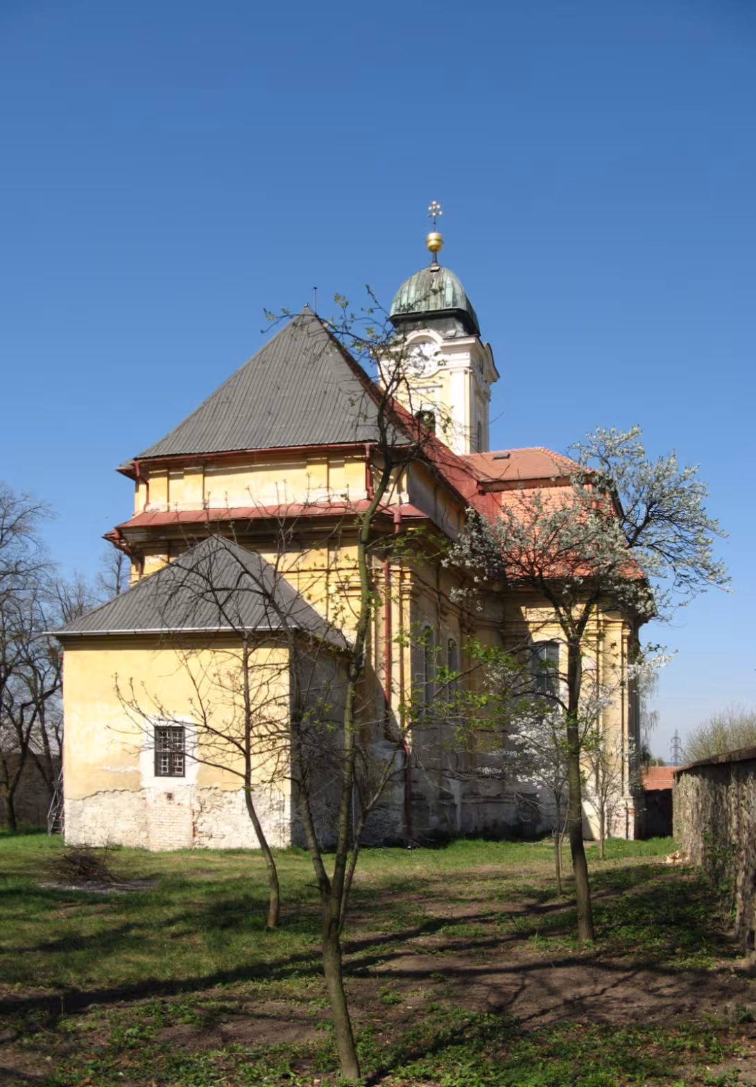 Dzisiejszy widok – kostel Všech svatých (Dobromilice)