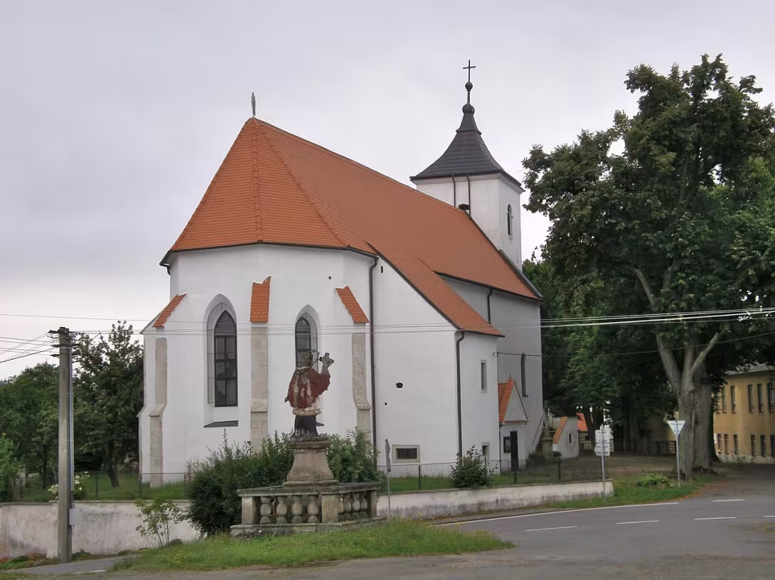 Dnešní pohled – kostel Zvěstování Panny Marie (Budeč)