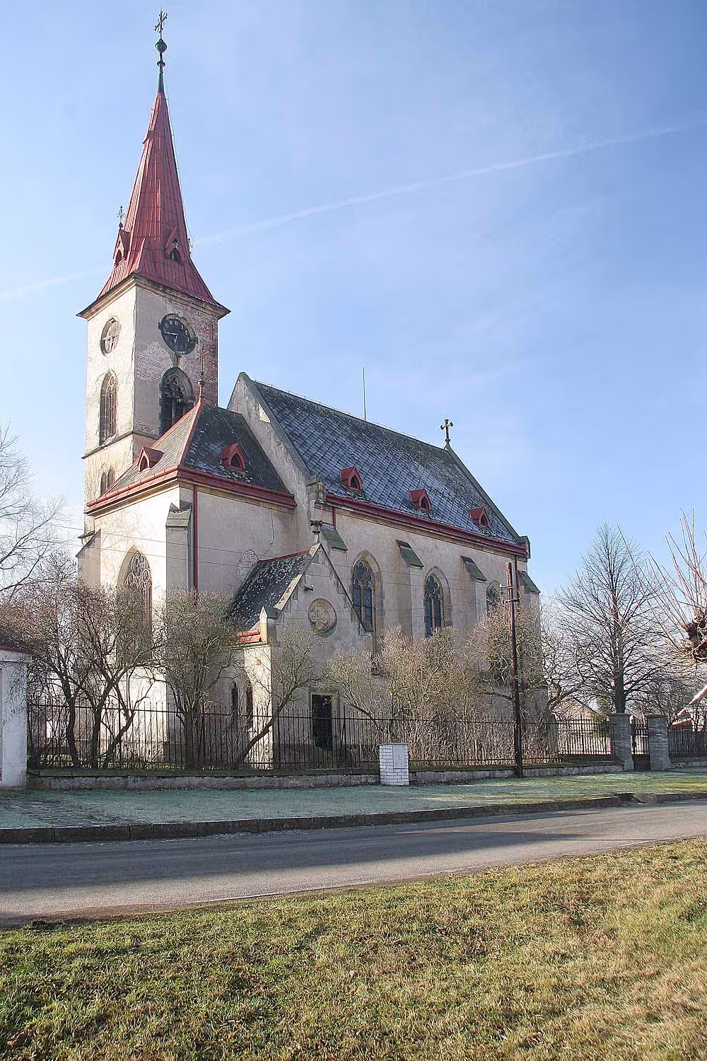 Dnešní pohled – kostel Zvěstování Panny Marie (Veletov)