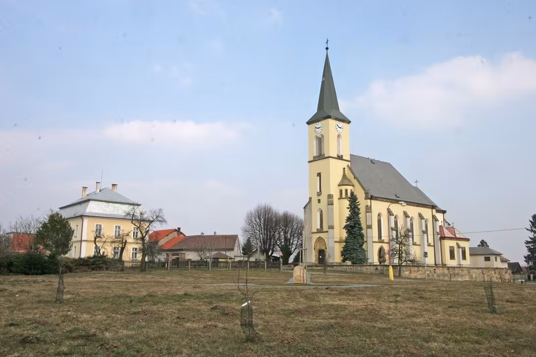 Dnešní pohled – kostel sv. Jana Křtitele (Dohalice)