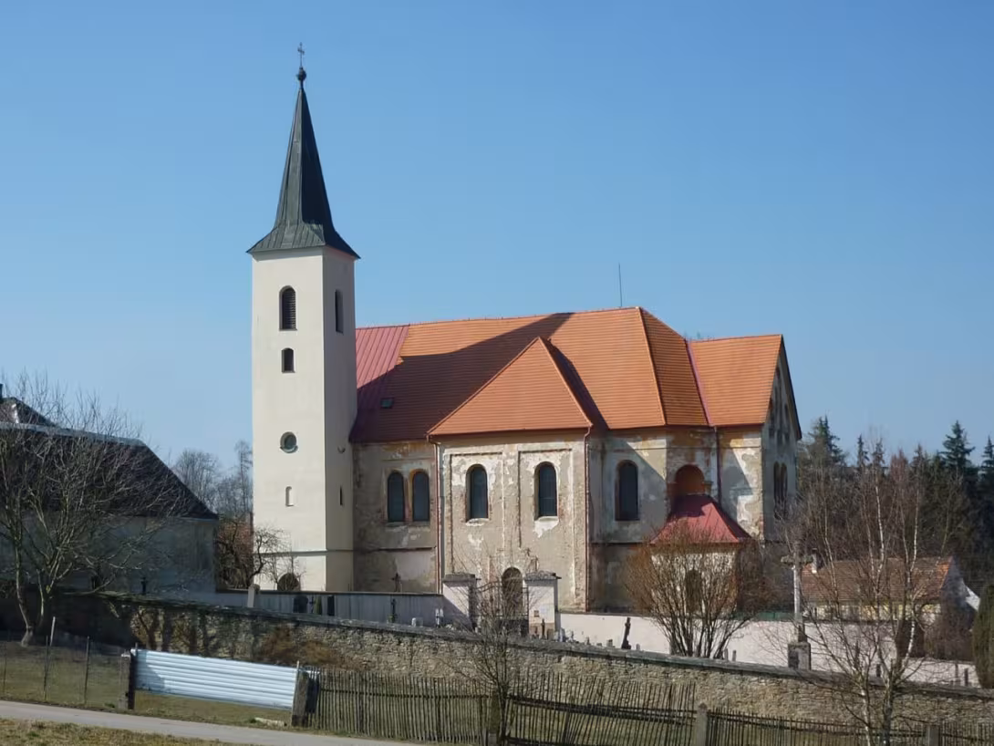 Dnešní pohled – kostel svaté Alžběty (Blažejov)