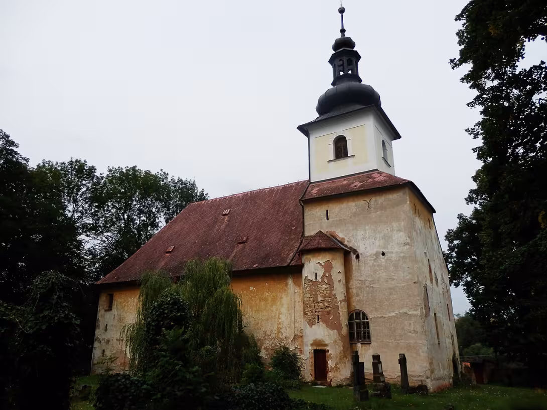 Dnešní pohled – kostel svaté Anny (Boršov)