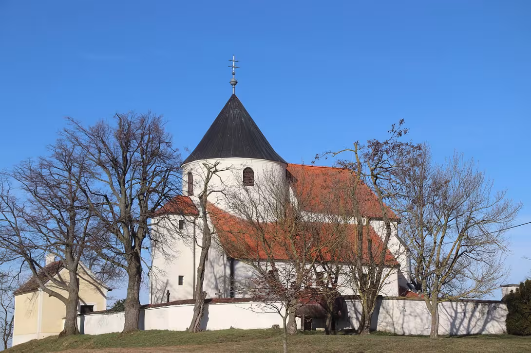 Dnešní pohled – kostel svaté Barbory (Častohostice)