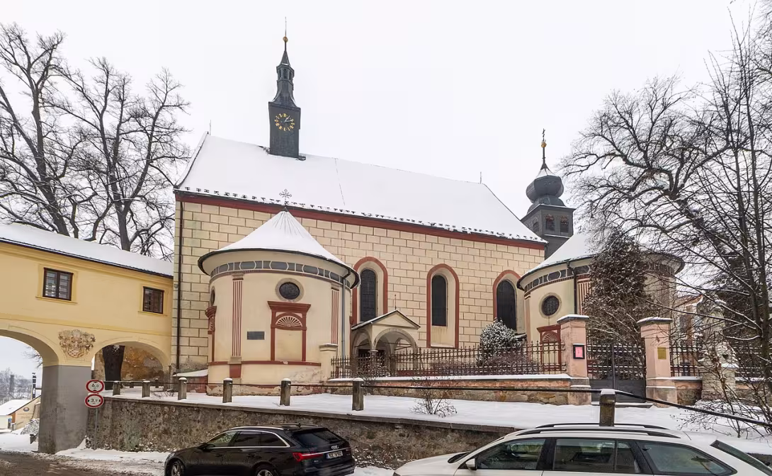 Dnešní pohled – kostel svaté Kateřiny v Jindřichově Hradci
