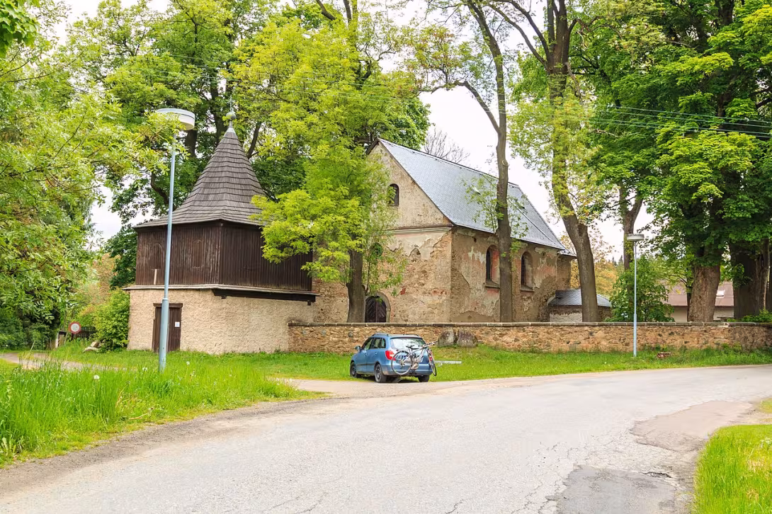 Dnešní pohled – kostel svaté Kunhuty (Polom)