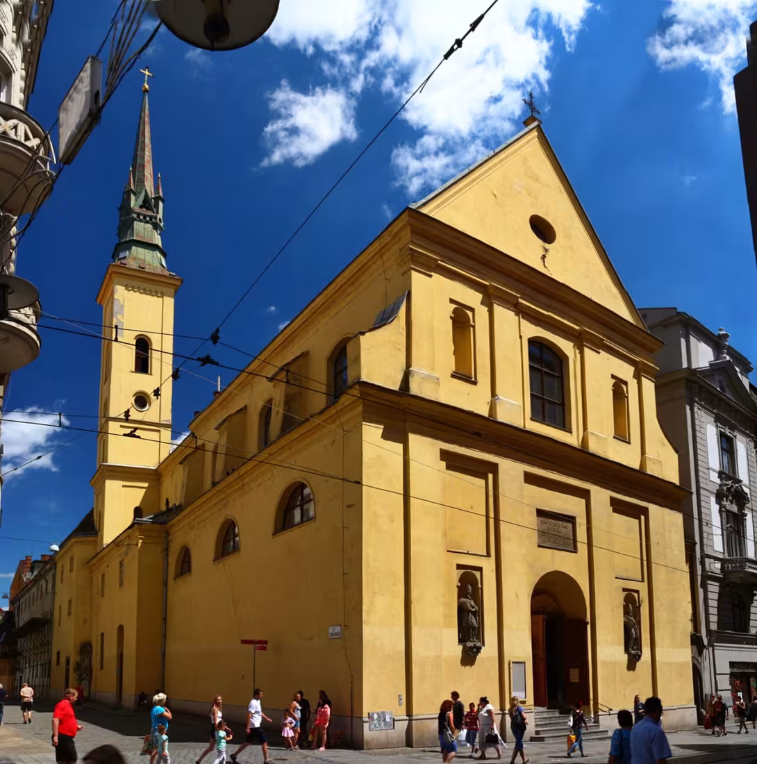Dnešní pohled – kostel svaté Maří Magdalény (Brno-město)