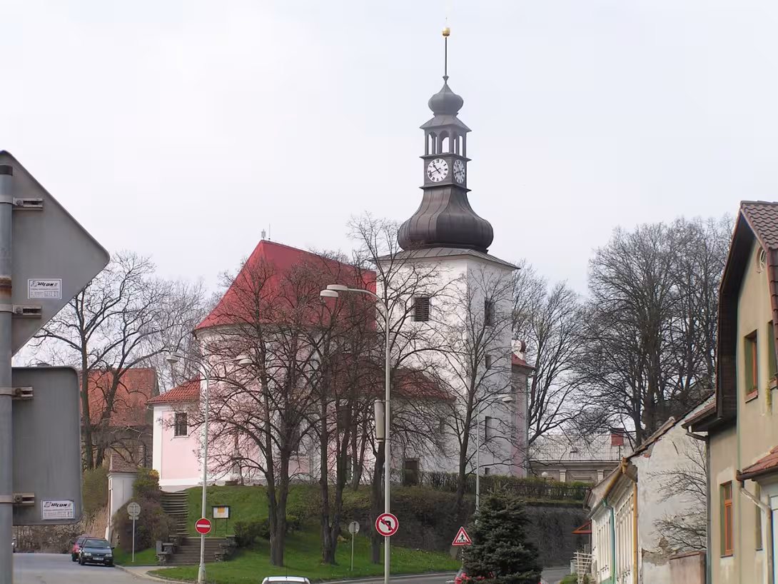 Dnešní pohled – kostel svaté Maří Magdalény (Kuřim)