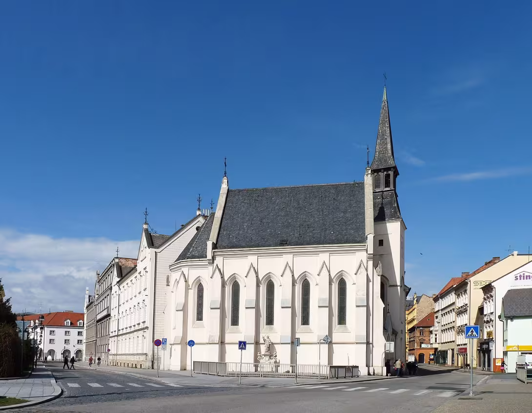 Dnešní pohled – kostel svaté Rodiny (České Budějovice 1)