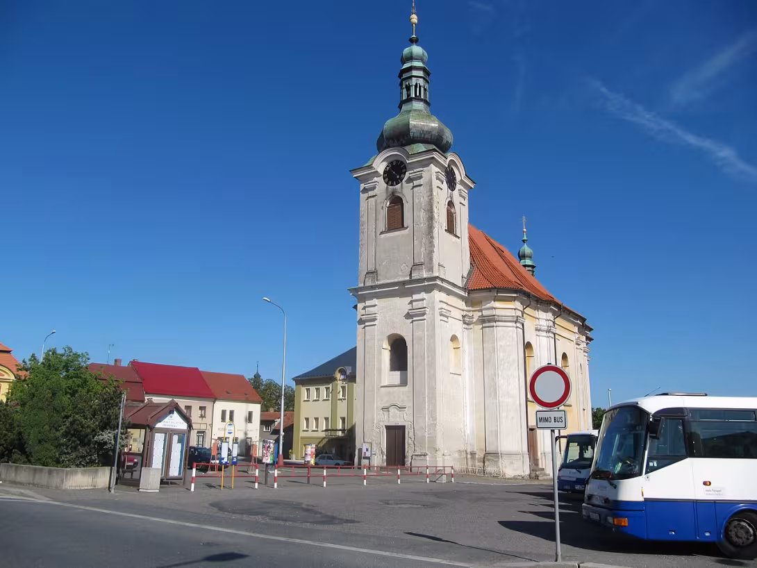 Dnešní pohled – kostel svatého Aloise Gonzagy