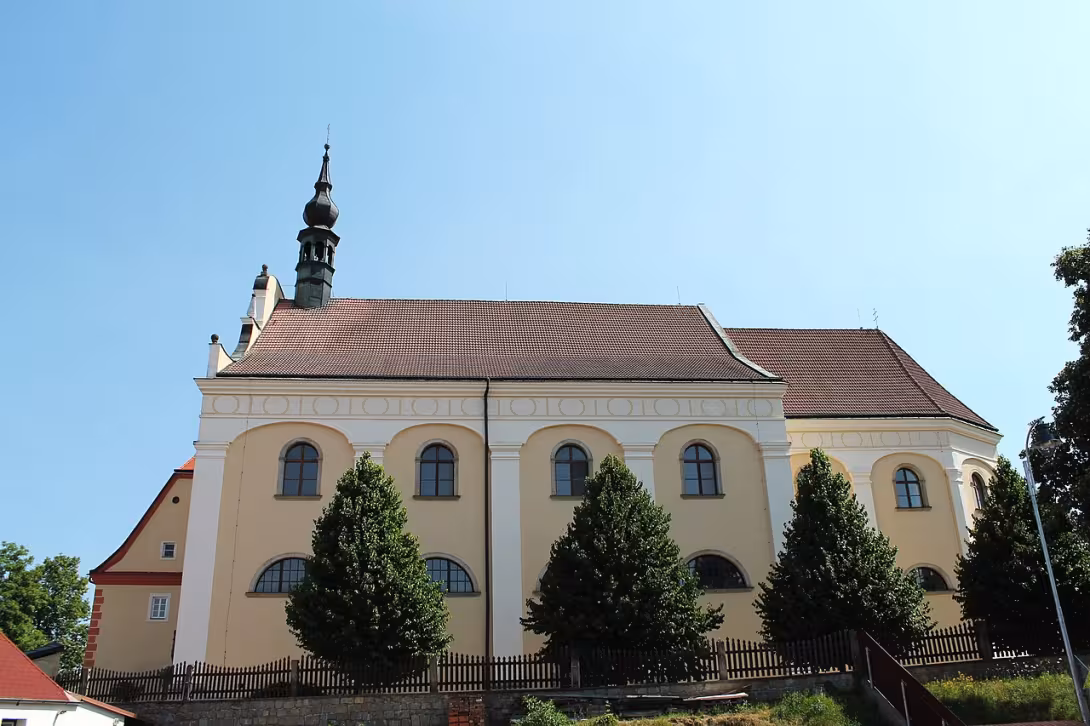 Dnešní pohled – kostel svatého Antonína Paduánského (Dačice III)