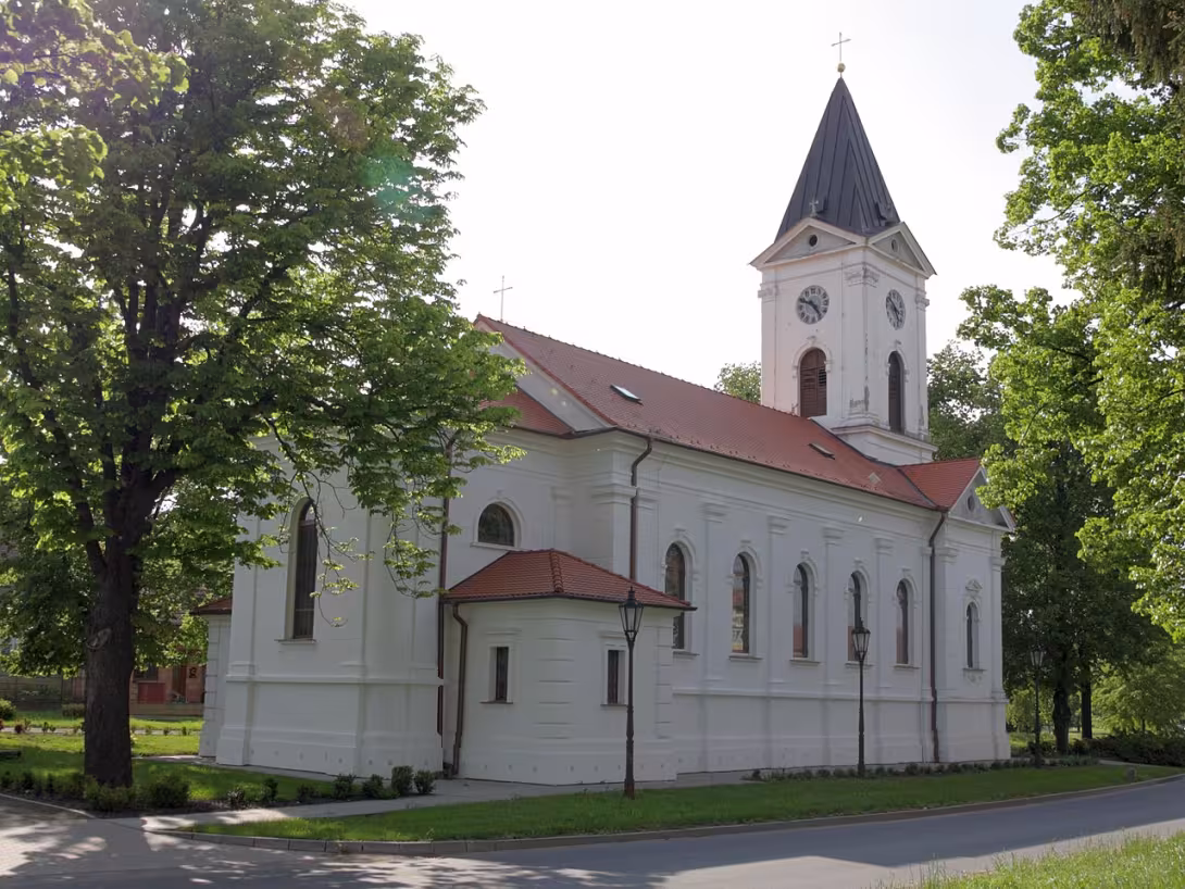 Dnešní pohled – kostel svatého Barnabáše
