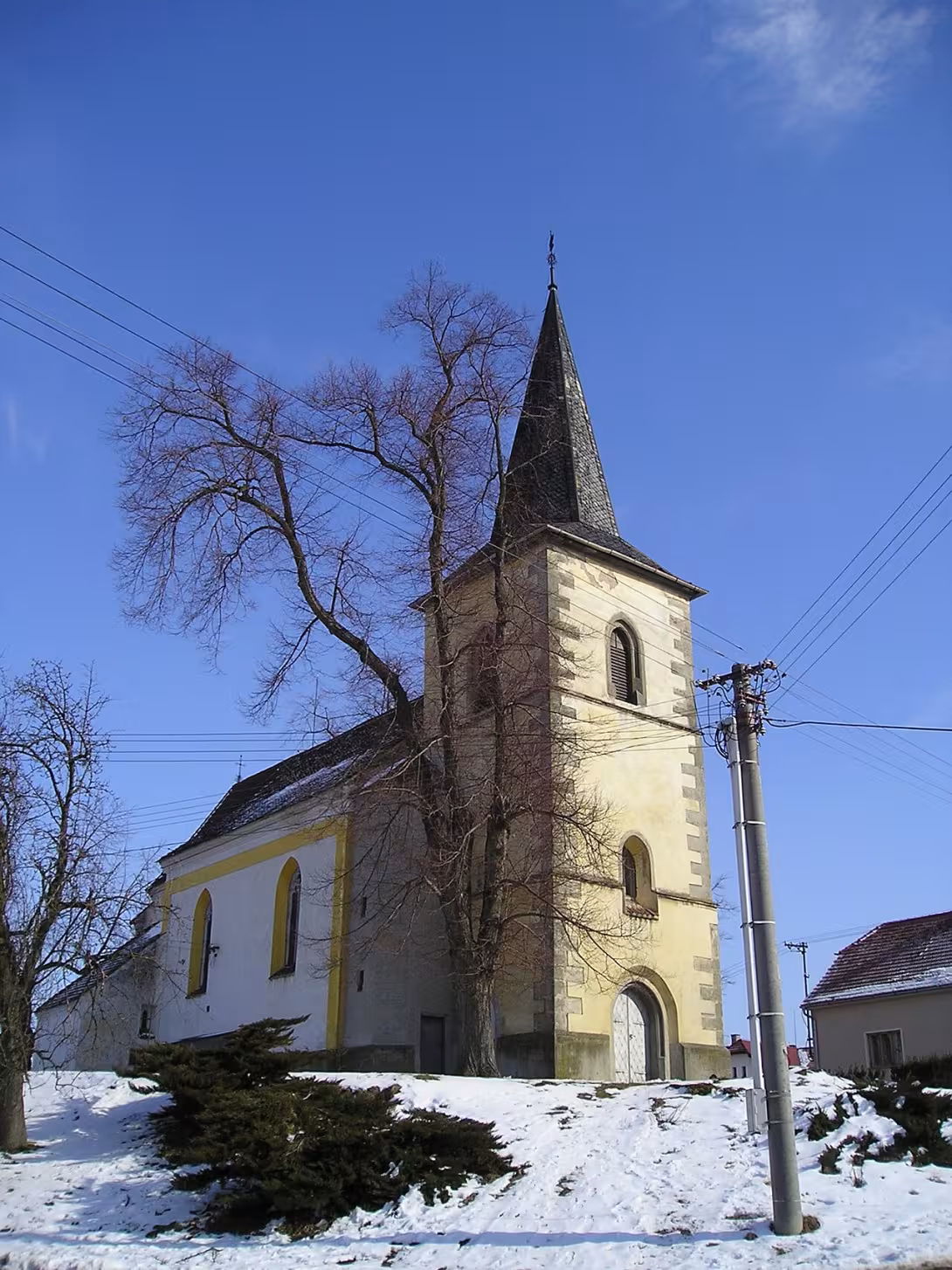 Dnešní pohled – kostel svatého Bartoloměje (Bítovany)