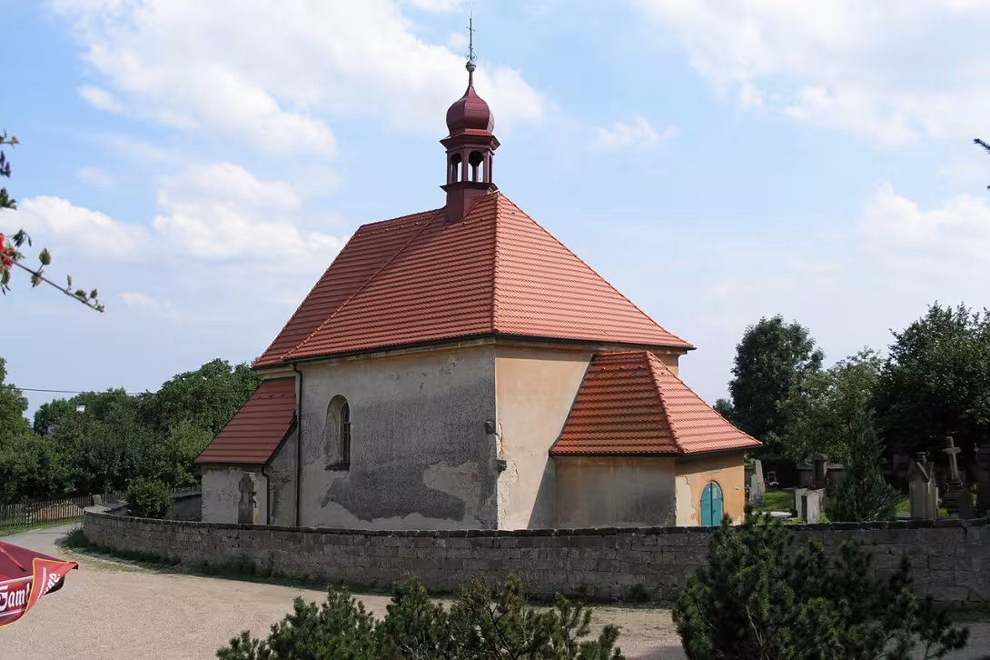 Dnešní pohled – kostel svatého Bartoloměje (Brada)