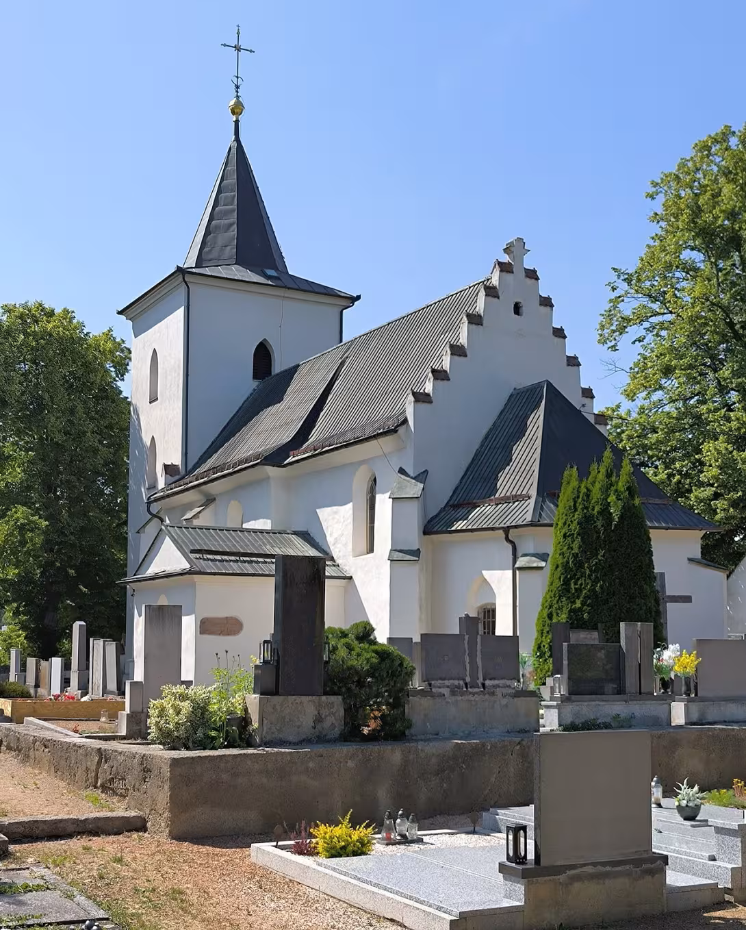 Dnešní pohled – kostel svatého Filipa a Jakuba (Lelekovice)