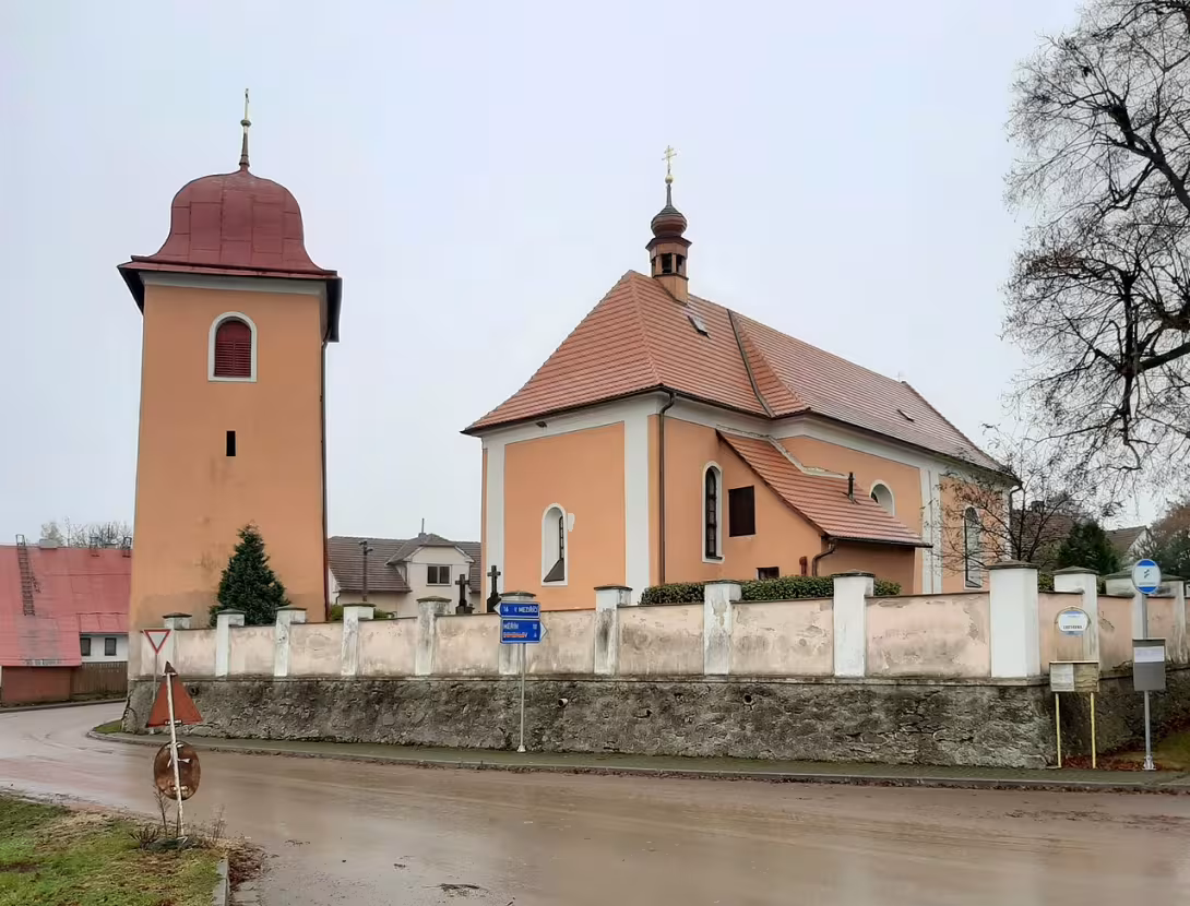 Dnešní pohled – kostel svatého Filipa a Jakuba (Pavlov)