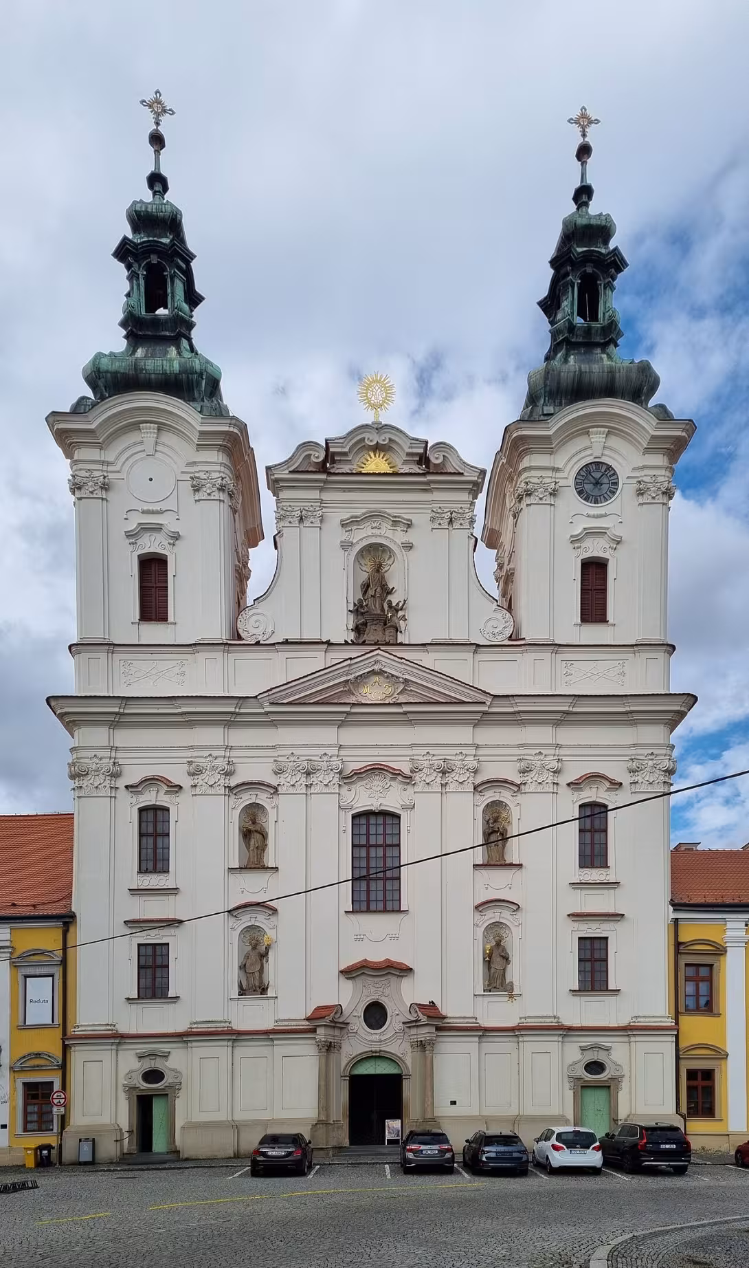 Today's view – kostel svatého Františka Xaverského v Uherském Hradišti
