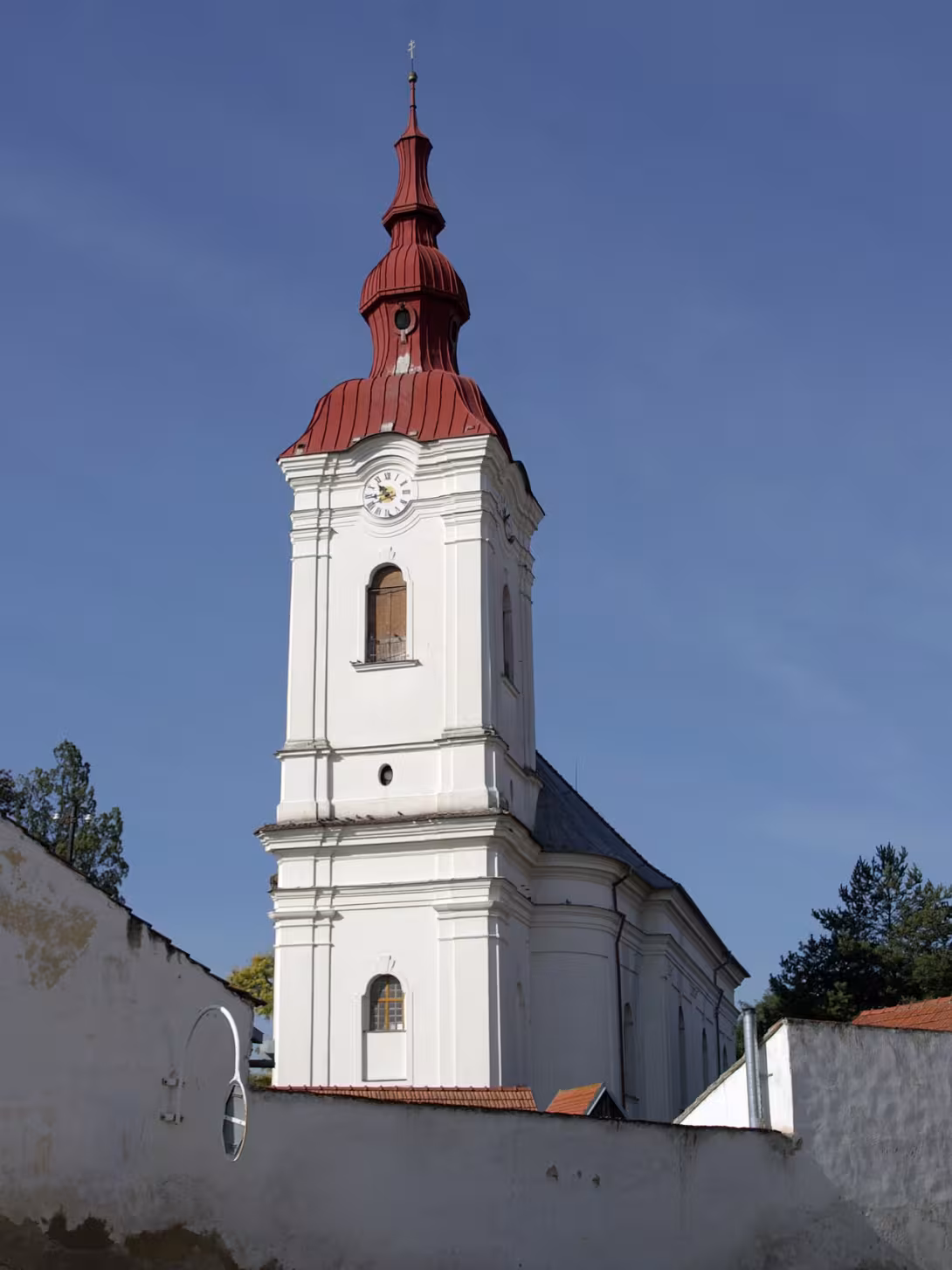 Dnešní pohled – kostel svatého Gotharda (Modřice)