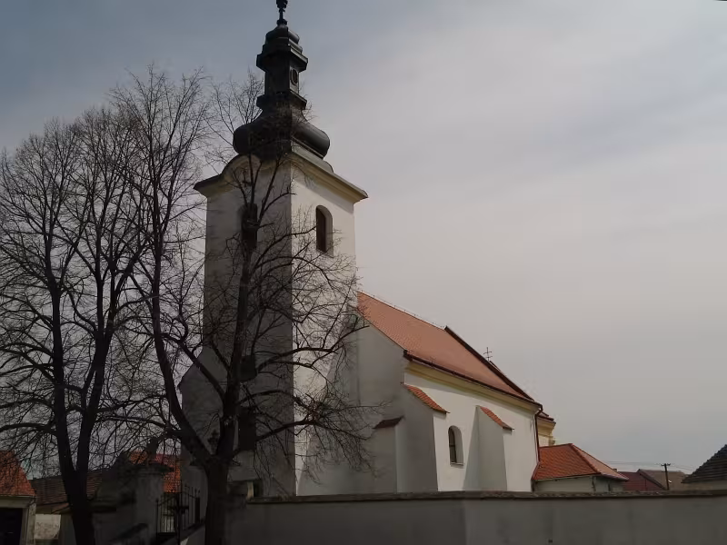 Dnešní pohled – kostel svatého Jakuba Většího (Želetice)