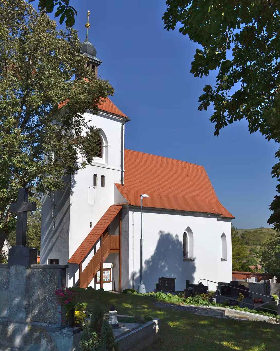 Dnešní pohled – kostel svatého Jana Křtitele (Uhřice)