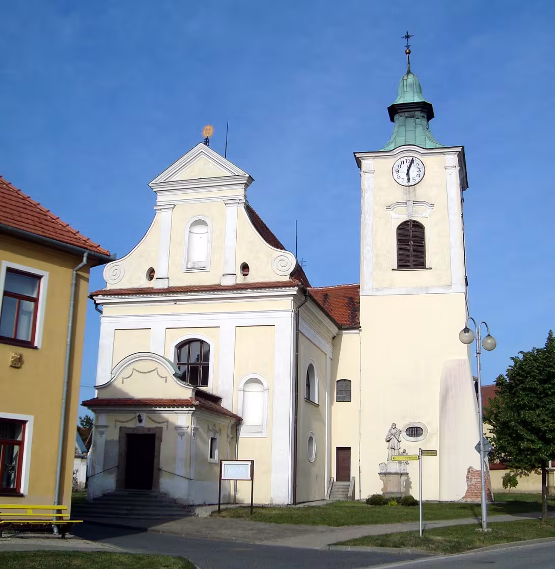 Heutige Ansicht – kostel svatého Jana Křtitele a svatého Václava