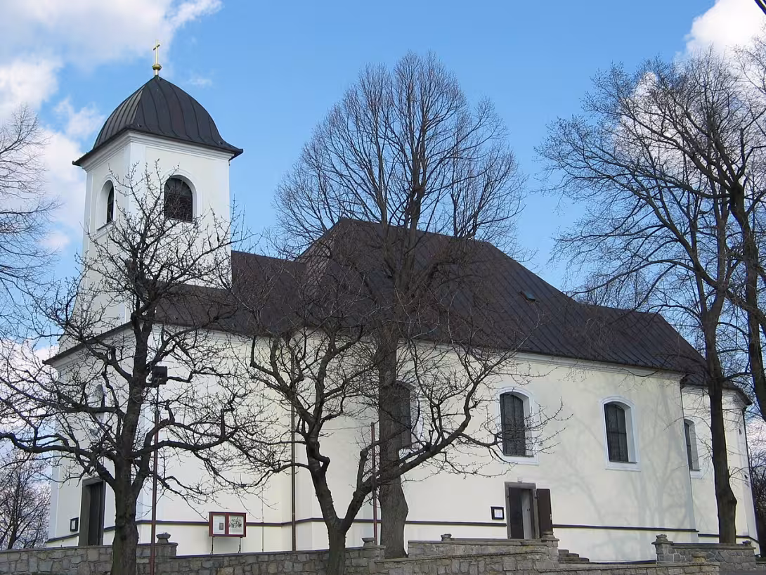 Dnešný pohľad – kostel svatého Jiljí (Ruda)