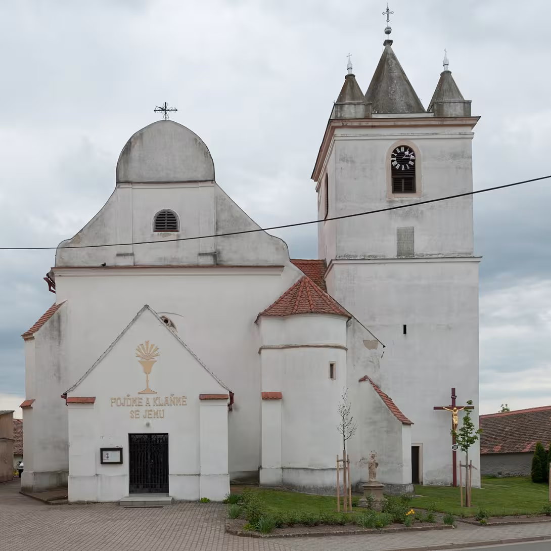 Dnešní pohled – kostel svatého Jiljí (Prosiměřice)