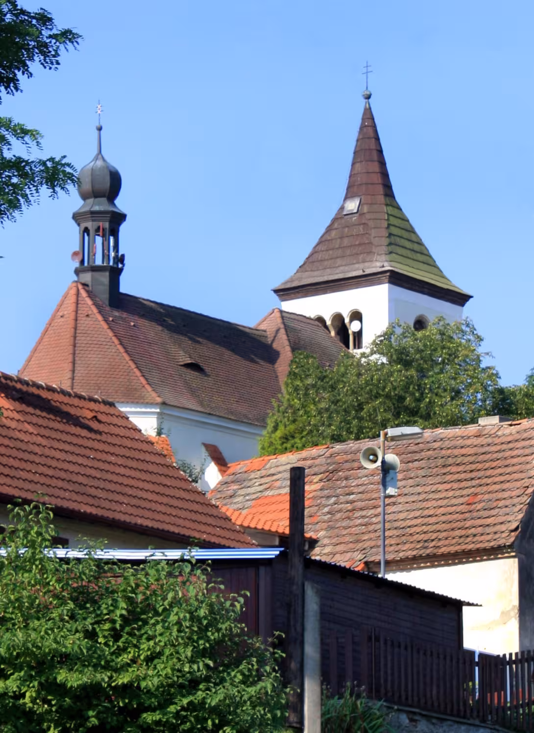 Today's view – kostel svatého Jiljí v Ředhošti