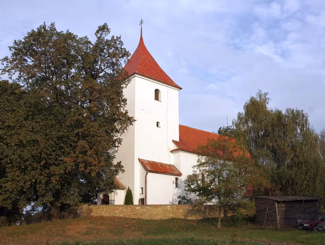 Dnešní pohled – kostel svatého Jiří (Olší)