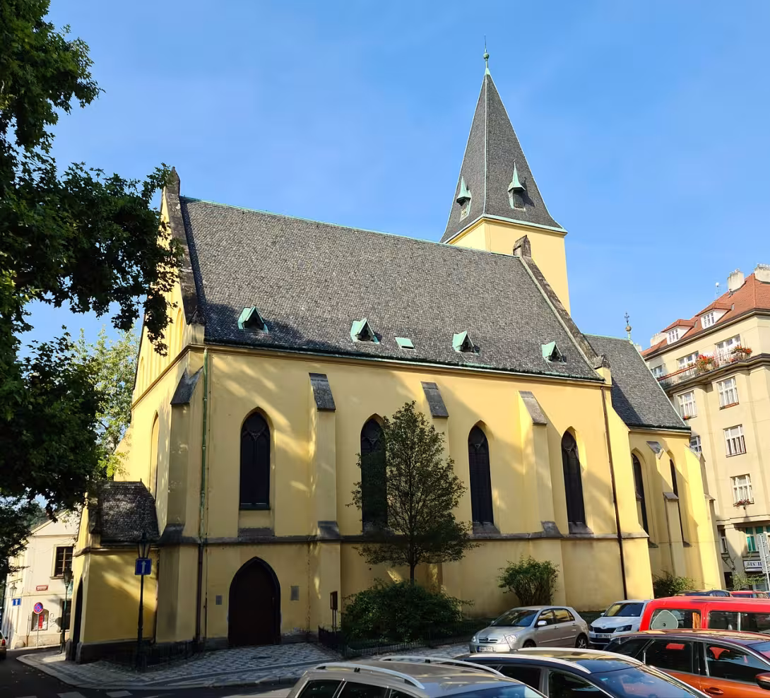 Dnešní pohled – kostel svatého Klimenta (Nové Město)