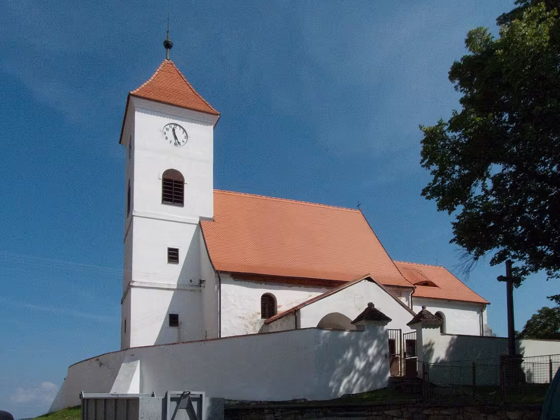 Dzisiejszy widok – kostel svatého Linharta (Čakov)