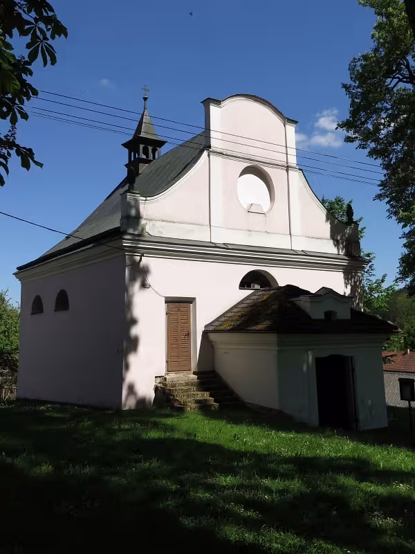 Dnešní pohled – kostel svatého Marka (Těchobuz)