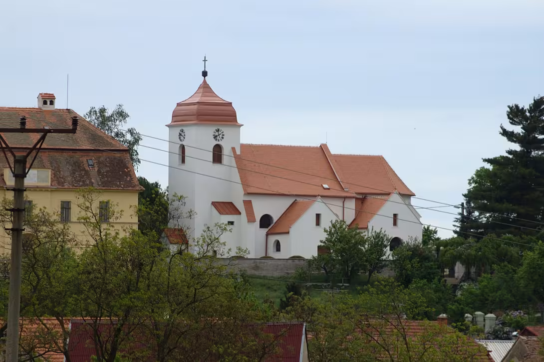 Dzisiejszy widok – kostel svatého Martina (Žerotice)