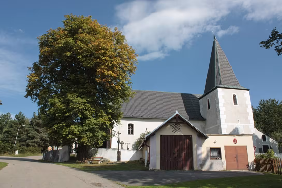Dzisiejszy widok – kostel svatého Martina (Nicov)