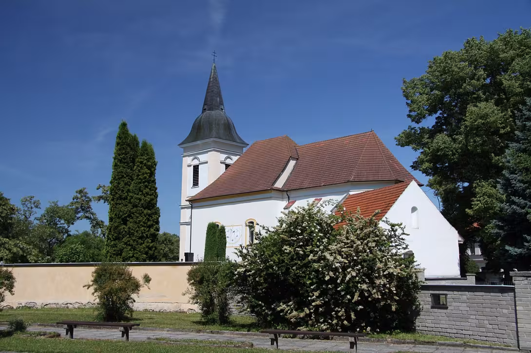 Dnešní pohled – kostel svatého Martina (Bošilec)
