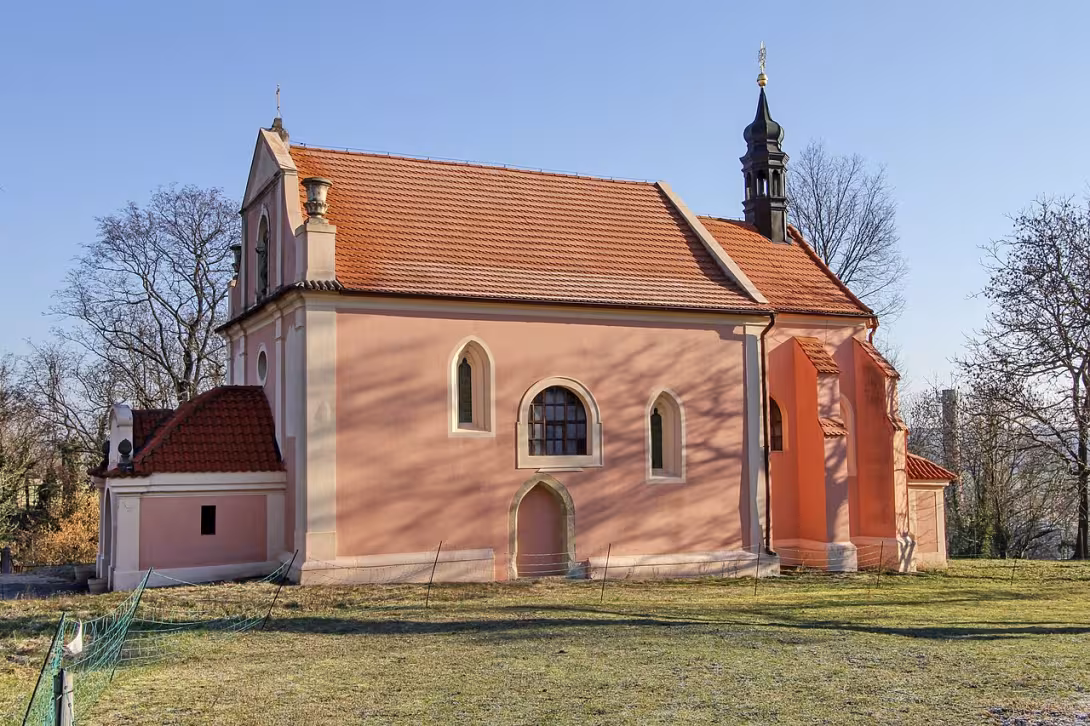 Dnešní pohled – kostel svatého Martina (Dražice)