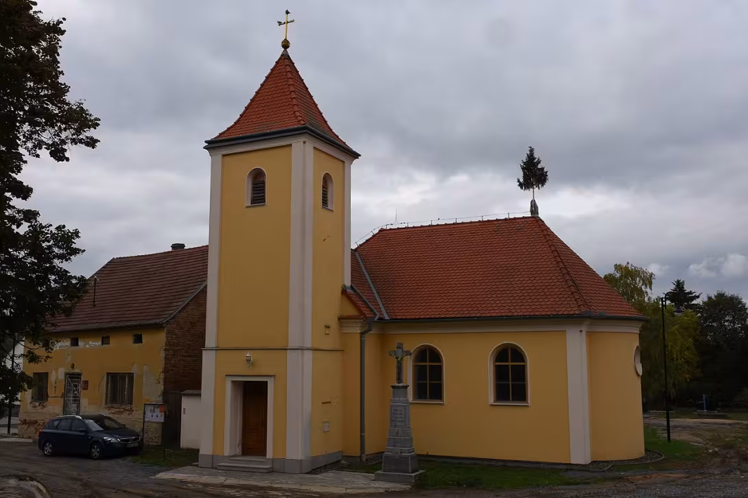 Dnešní pohled – kostel svatého Matouše (Heršpice)