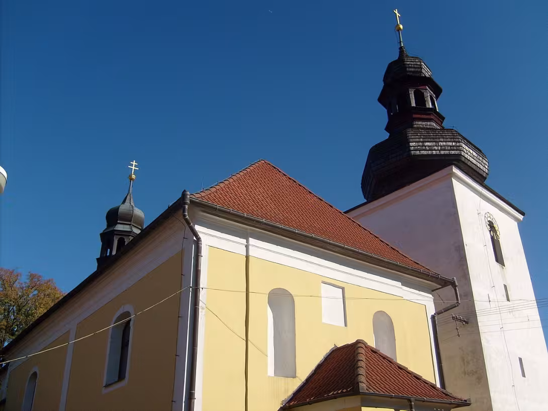 Dnešní pohled – kostel svatého Michaela (Licibořice)