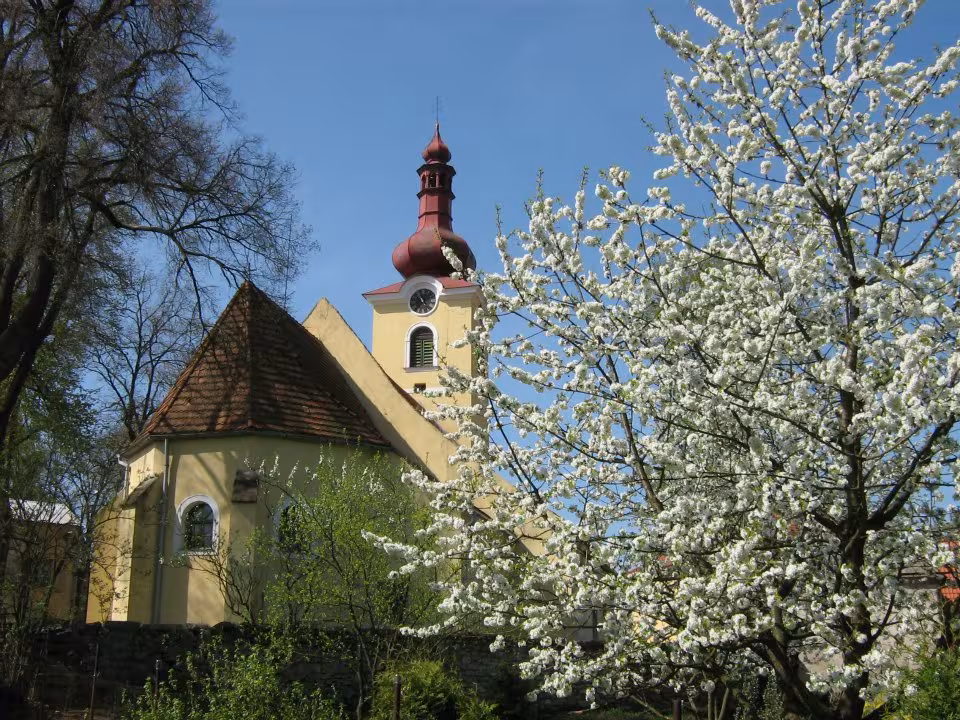 Dnešní pohled – kostel svatého Michaela archanděla (Horní Pěna)
