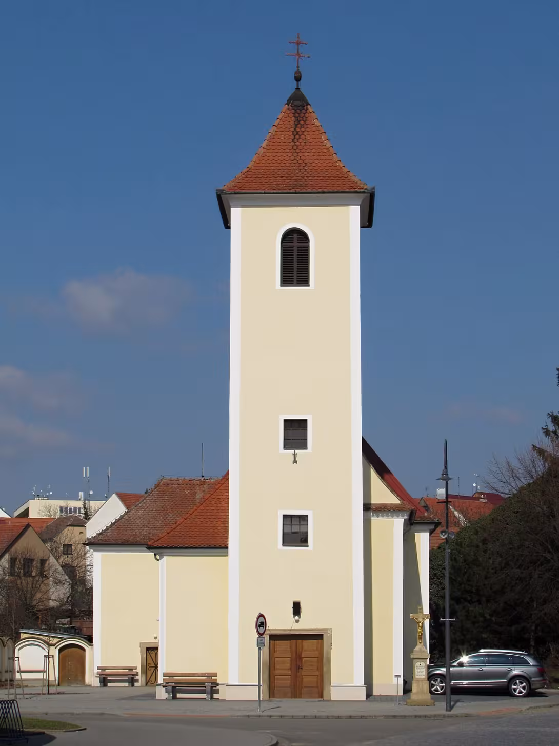 Dnešní pohled – kostel svatého Michaela archanděla (Šardice)